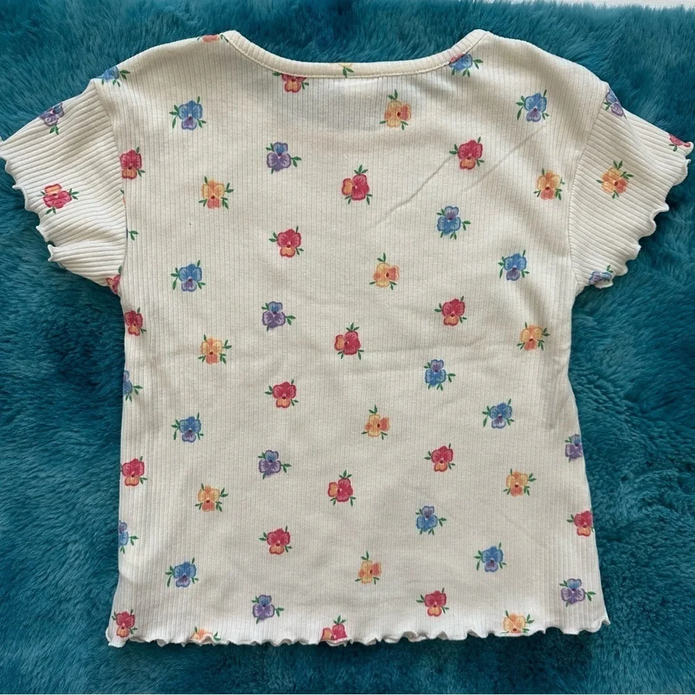 Old Navy Girls Short Sleeve Ribbed T-shirt Size 5T